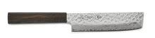 Cargar imagen en el visor de la galería, AUS10 Sazanami Damascus Nakiri Hammered Damascus Wooden Handle Made in Japan