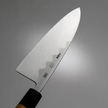 Carica immagine in Gallery Viewer, A hand forged carbon steel knife, with a large montan on the back