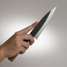 Cargar imagen en el visor de la galería, A double-edged multi-purpose knife slightly taller than a petty.