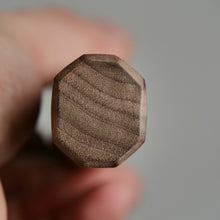 Load image into Gallery viewer, Octagonal walnut grip allows for ambidextrous use!