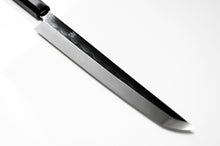 Cargar imagen en el visor de la galería, Cuchillo Kirameki  Mizuyaki Honyaki Sakimaru Yanagiba Acero Blanco #2 - Fabricado por Satoshi Nakagawa