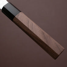 Cargar imagen en el visor de la galería, Cuchillo Nakiri Sazanami Damasco VG10 con mango de nogal