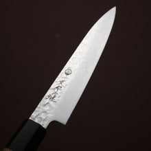 Cargar imagen en el visor de la galería, Cuchillo Wa-Petty Sazanami Damasco VG10 con mango de nogal