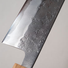 이미지를 갤러리 뷰어에로드, A close-up shot of the era or back of the Sakai Ichimonji Mitsuhide Silver Steel #3 Tai Nakiri