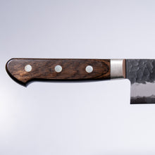 Load image into Gallery viewer, Blue Steel Super KURO Santoku Knife ( Kurouchi Finish )