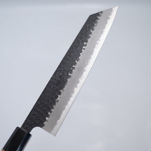 Load image into Gallery viewer, Sakai Ichimonji Mitsuhide, KURO Kiritsuke-Gyuto Japanese knife, made in Japan, full blade view, Blue Super Steel (Aogami Super) blade core