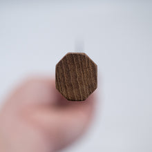 Load image into Gallery viewer, Sakai Ichimonji Mitsuhide, KURO Wa-Petty Japanese knife, made in Japan, octagonal walnut handle, bottom view