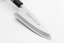 Load image into Gallery viewer, Hakugin Silver Steel #3 Kasumi Deba Knife with Saya