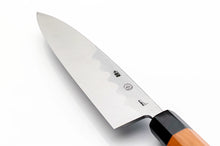 Cargar imagen en el visor de la galería, A montan and authenticity stamp on the knife showcase the hand forged nature of this single-edged mioroshi knife