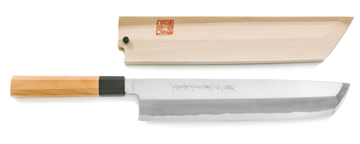 青一鋼紋鍛錬鱧骨切刀- 附刀鞘– SAKAI ICHIMONJI MITSUHIDE