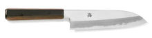 Load image into Gallery viewer, Kirameki Blue Steel#1 Kuroro Handle Wa Santoku Knife