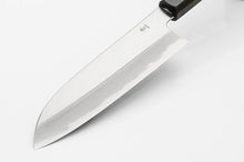 Load image into Gallery viewer, Kirameki Blue Steel #1 Wa-Santoku Knife with Kuroro Urushi Lacquered Handle