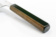 Load image into Gallery viewer, Kirameki Blue Steel #1 Wa-Santoku Knife with Kuroro Urushi Lacquered Handle