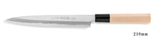 Cargar imagen en el visor de la galería, White Steel Kasumi Yanagiba Knife 210mm left-hander
