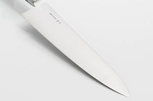 Load image into Gallery viewer, This knife is tall, allowing it to move through proteins and meats easily.
