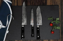 Load image into Gallery viewer, Kirameki Powder Damascus Steel Santoku Knife