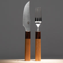 Load image into Gallery viewer, Stainless Table Knife - Zelkova Handle
