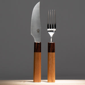 Stainless Table Knife - Zelkova Handle