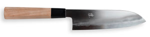Nakagawa Satoshi Forged - Kirameki Silver Steel #3 Wa-Santoku with Sakura Wood Handle