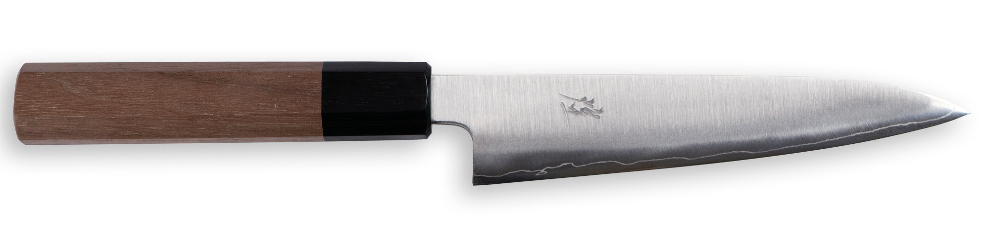 Nakagawa Satoshi Forged - Kirameki Silver Steel #3 Wa-Petty with Walnut Wood Handle