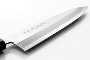 Couteau Wa Gyuto - acier carbone blanc no.1 - Montanren simple tranchant