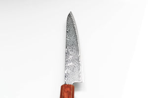 A stainless steel Japanese knife for slicing roast beef, brisket and sashimi