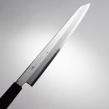 Cargar imagen en el visor de la galería, Nakagawa Satoshi Forged - Kirameki Blue Steel #1 Suminagashi Kiritsuke Yanagiba Knife with Saya
