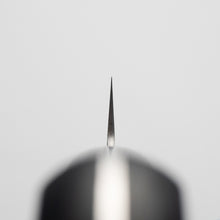 Load image into Gallery viewer, Blue Steel Super KURO Sujihiki Knife ( Kurouchi Finish ) Black Handle
