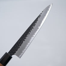 Load image into Gallery viewer, Sakai Ichimonji Mitsuhide, KURO Wa-Petty Japanese knife, made in Japan, full blade view, Blue Super Steel (Aogami Super) blade core
