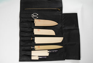 Sakai Ichimonji Waterproof Canvas knife roll (10 Knives)