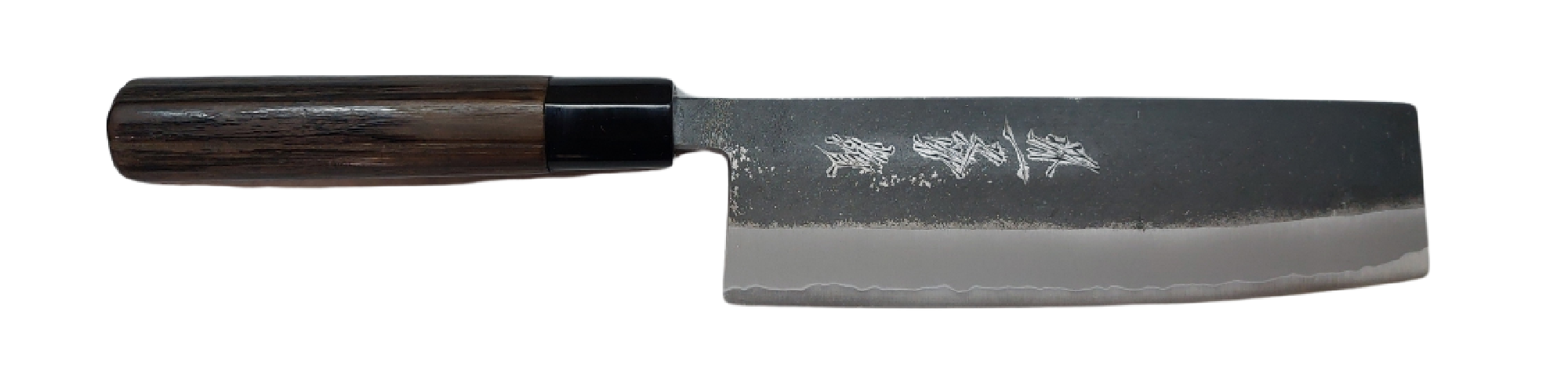 Couteau Nakiri - acier carbone blanc no.2 - MINE Kurouchi 