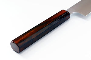 Couteau Kiritsuke Gyuto - acier carbone bleu no.2 - Série FV10 Ten