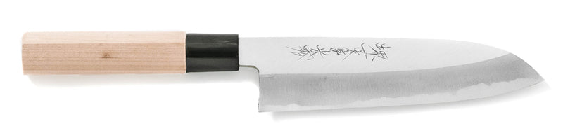 White Steel #2 Wa-Santoku Knife (Japanese Multi-purpose Knife)
