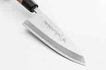 Load image into Gallery viewer, Hakugin Silver Steel #3 Kasumi Deba Knife with Saya
