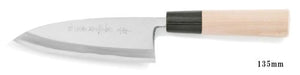 White Steel Kasumi Deba Knife 135mm left-hander