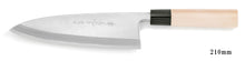 Load image into Gallery viewer, White Steel Kasumi Deba Knife 210mm left-hander
