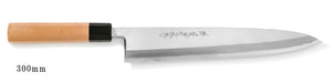 White Steel#1 Montanren Mioroshi Deba Knife 300mm