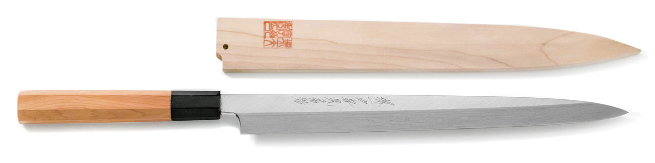 White Steel Mizuyaki Honyaki Fugubiki Knife 300mm