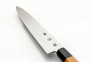 Couteau Fugubiki - acier argenté no.3 - Hakugin avec fourreau