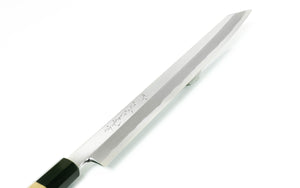 Couteau Kiritsuke Yanagiba - acier carbone blanc no.2 - Tan Kasumi