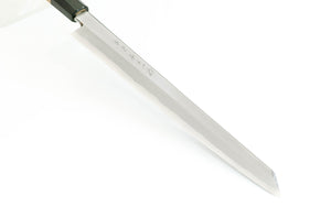 White Steel #2 Tan Kasumi Kiritsuke Yanagiba Knife