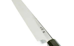 Couteau Kiritsuke Yanagiba - acier carbone blanc no.2 - Tan Kasumi