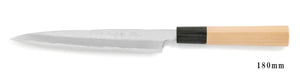 White Steel Kasumi Yanagiba Knife 180mm left-hander