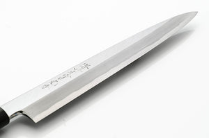 Couteau Yanagiba - acier carbone blanc no.2 - Tan Kasumi