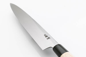 Couteau Yanagiba - acier carbone blanc no.2 - Tan Kasumi