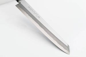 Couteau Kiritsuke Yanagiba - acier carbone bleu no.1 - Montanren avec fourreau