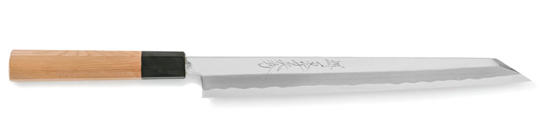 White Steel#1 Montanren Kiritsuke Yanagiba Knife 300mm