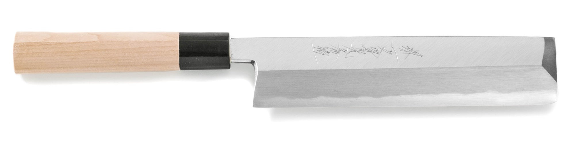 Edo Usuba Japanese knife for cutting vegetables - single edge - Blue Steel 2