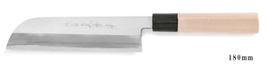 White Steel Kasumi Kama Usuba Knife left-hander 180mm