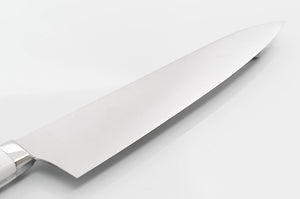 Swedish Stainless Steel Gyuto Chef Knife with White Marble Handle